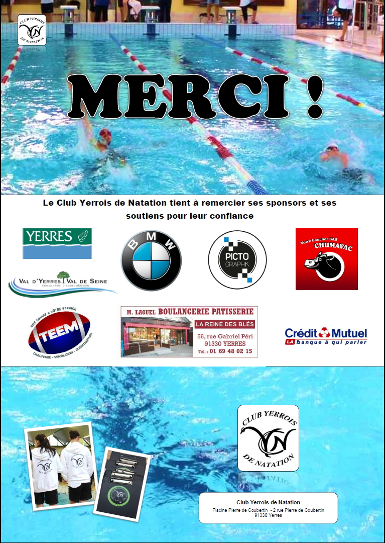 Affiche des sponsors CYN